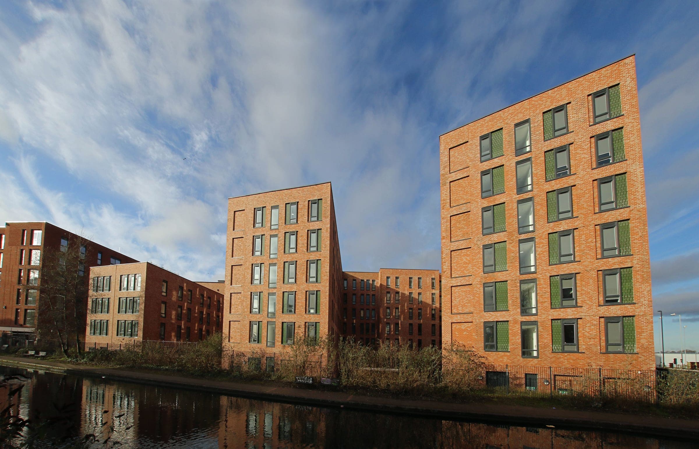 Globe Works seen from across the canal in the Jewellery Quarter, Birmingham